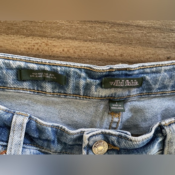 Wild Fable Jeans Peace Mushroom Painted Hippie Boho. Med Wash. Wmn’s 6 - Picture 7 of 11